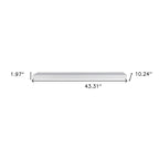 43" Black Wooden Floating Shelf