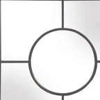 24" Graphite Metal Square Framed Accent Mirror