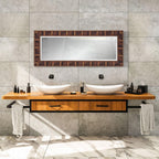 60" Brown Framed Full Length Hanging Mirror