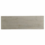 40" White Carved Geometric Sideboard with Two Doors