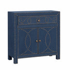 28" Blue Wood Server