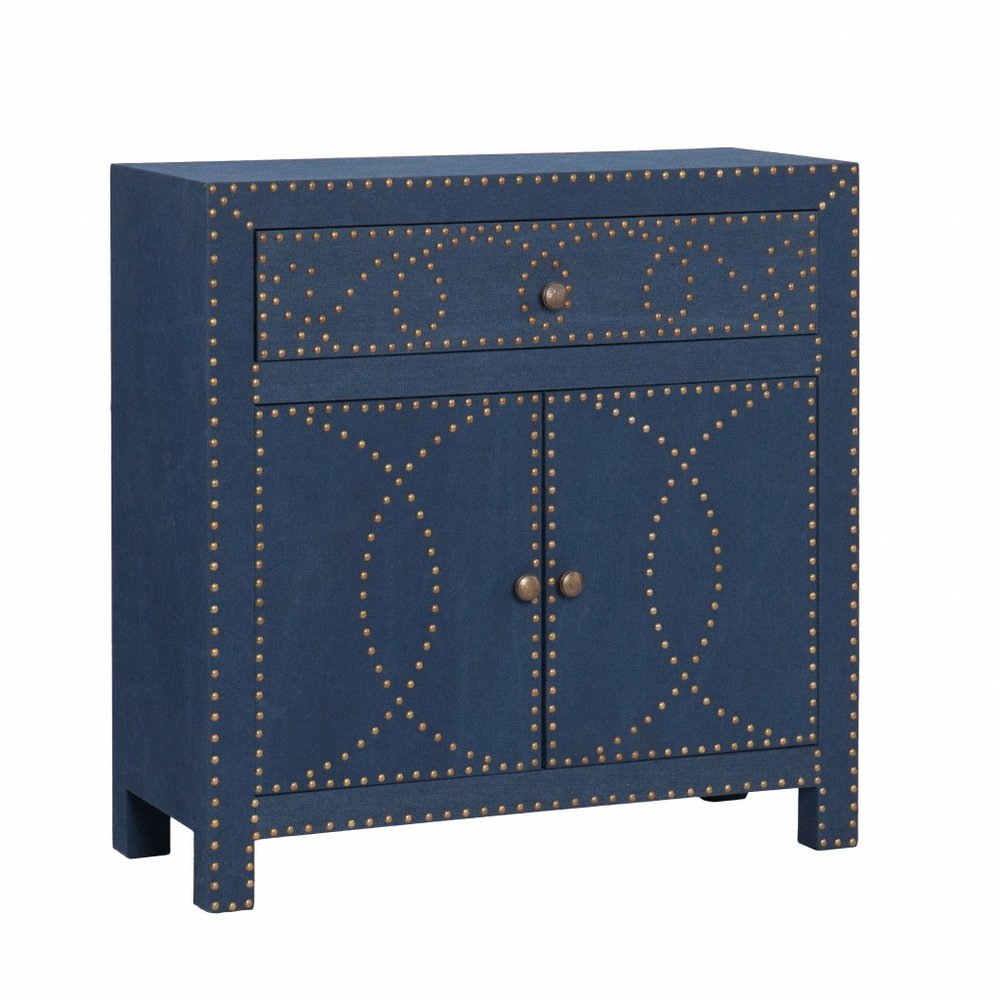 28" Blue Wood Server