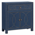 28" Blue Wood Server