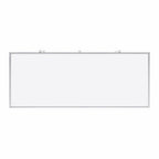 40" Silver Glass Three Drawer Sideboard with Three Doors