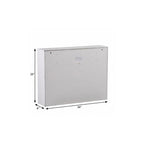 26" White Wall Mounted Floating Desk
