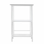 42" Clear and White Glass and Iron
