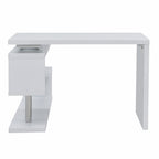 45" White Wood Corner Pedestal