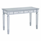47" Silver Wood Mirrored With Two Drawers