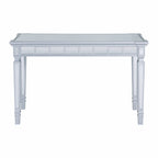 47" Silver Wood Mirrored With Two Drawers