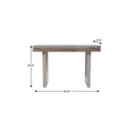 45" Brown Wood Sled Writing Desk