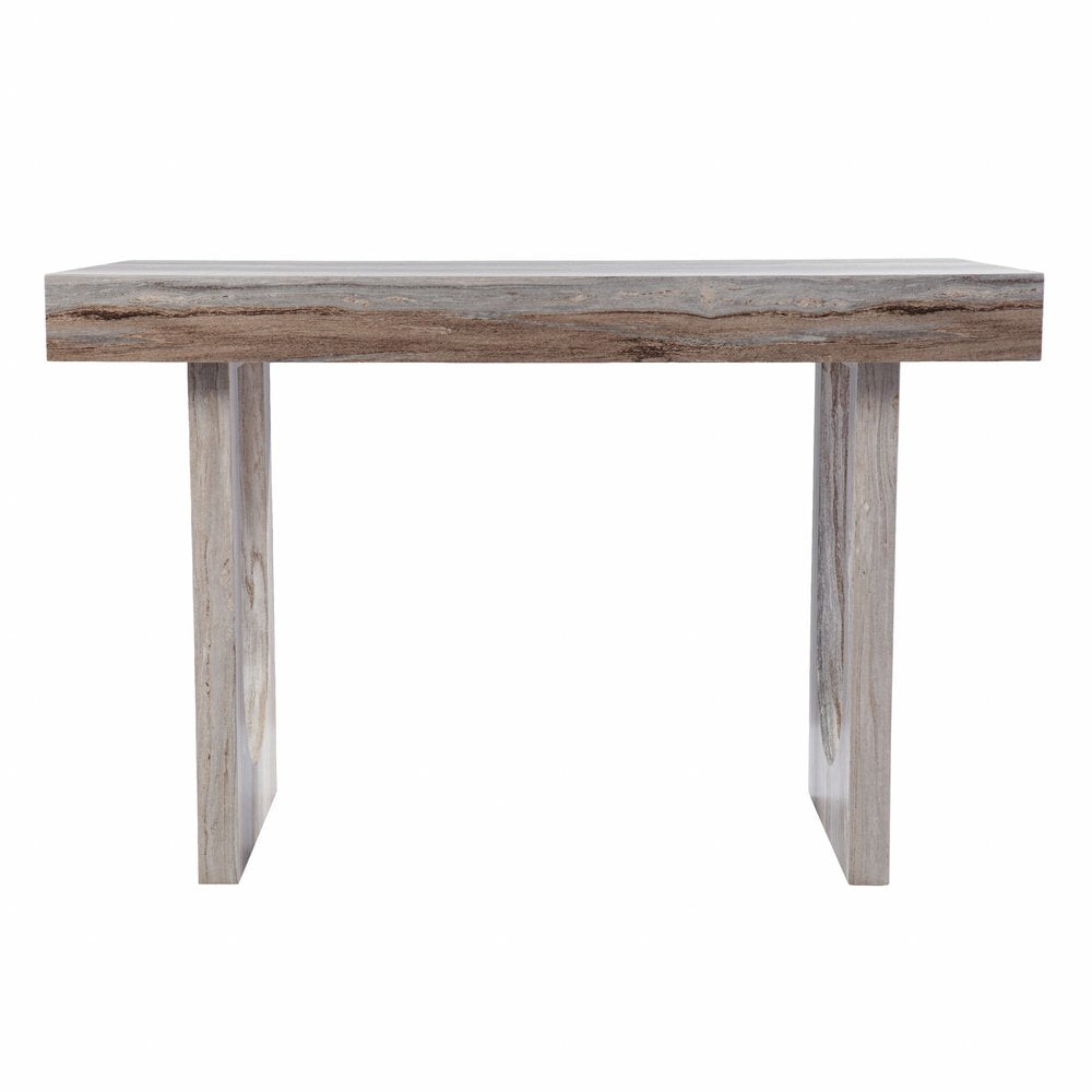 45" Brown Wood Sled Writing Desk