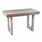 45" Brown Wood Sled Writing Desk