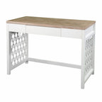 43" Natural and White Wood
