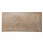 43" Natural and White Wood