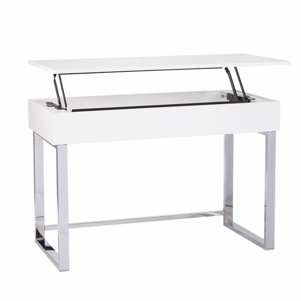 48" Adjustable White Standing Desk Converter