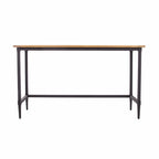 53" Natural and Black Wood Writing Desk