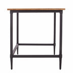 53" Natural and Black Wood Writing Desk