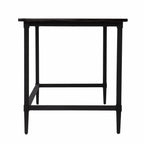 53" Natural and Black Wood Writing Desk