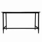 53" Natural and Black Wood Writing Desk
