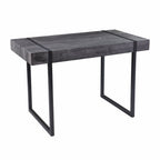 45" Black Wood Sled Writing Desk