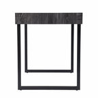 45" Black Wood Sled Writing Desk