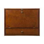 26" Brown Floating desk