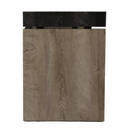 45" Black and Brown Wood Sled