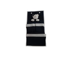 Set of Two Black And White Fabric Wall Hanger