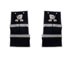 Set of Two Black And White Fabric Wall Hanger