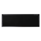 42" Black Glass and Metal A Frame Console Table With Shelf
