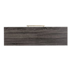 48" Gray and Gold Wood and Metal Frame Console Table With Drawer