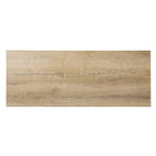 42" Natural Wood Floor Shelf Console Table With Two Shelves