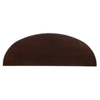 48" Brown Half Circle Console Table With Storage