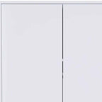 71" Light Gray Wood Single Drawer Combo Dresser