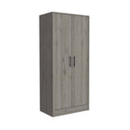 71" Light Gray Wood Single Drawer Combo Dresser