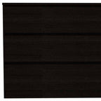 60" Black Six Drawer Double Dresser