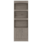 71" Three Tier Bookcase with Two doors