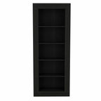 Black Five Tier Bookcase