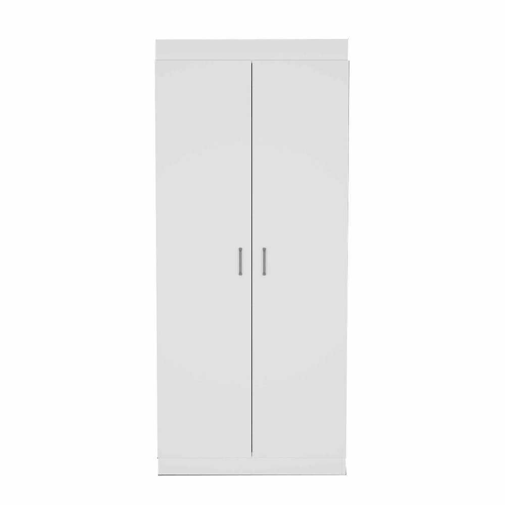 63" White Wood Pantry Or Storage Closet