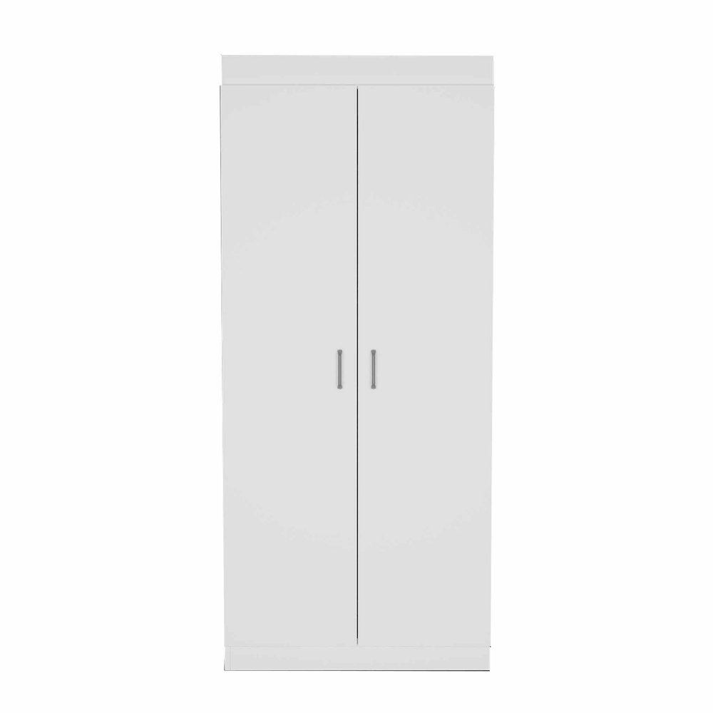 63" White Wood Pantry Or Storage Closet