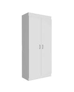 63" White Wood Pantry Or Storage Closet
