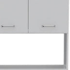 24" White Wood Kitchen Cart With Storage
