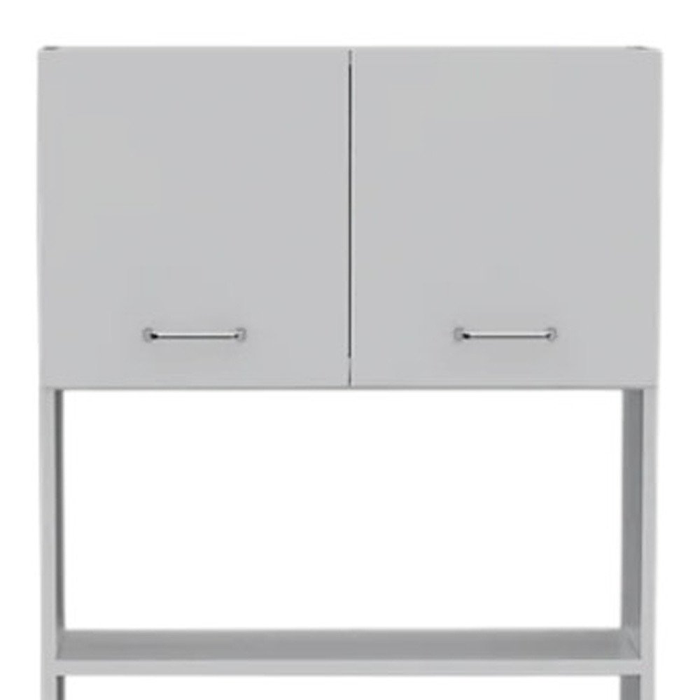 24" White Wood Kitchen Cart With Storage