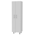 71" White Wood Pantry Or Storage Closet