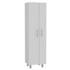 71" White Wood Pantry Or Storage Closet