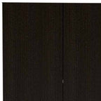 79" Black Wood Pantry Or Storage Closet