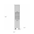 79" White Wood Pantry Or Storage Closet