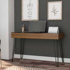 47" Brown and Black Computer Desk