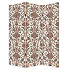72" Green Folding Three Panel Screen Room Divider