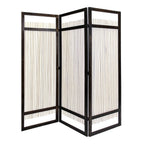 72" Brown Willow Panel Screen Room Divider